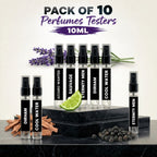 10 Perfumes Samples 10ML of Your Choice - Explorer Range
